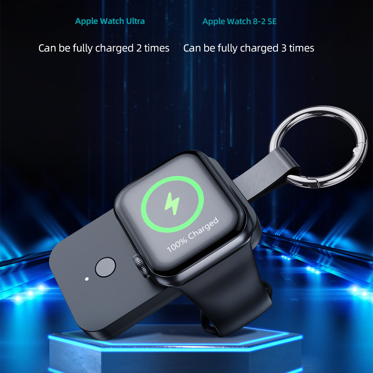 Magnetic Watch Wireless Charger Keychain