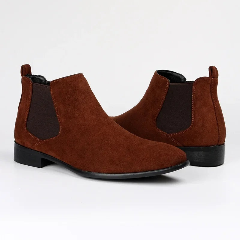 Marshall | Men's Suede Chelsea Ankle Boots Slip On
