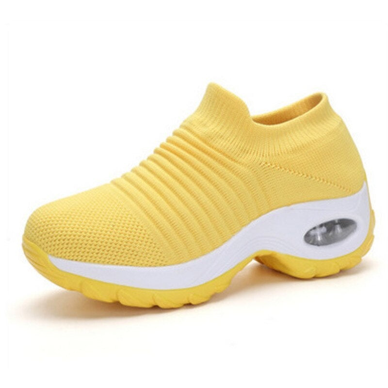 Paloma | Women's Knit Slip On Sneakers Air Cushion Sole