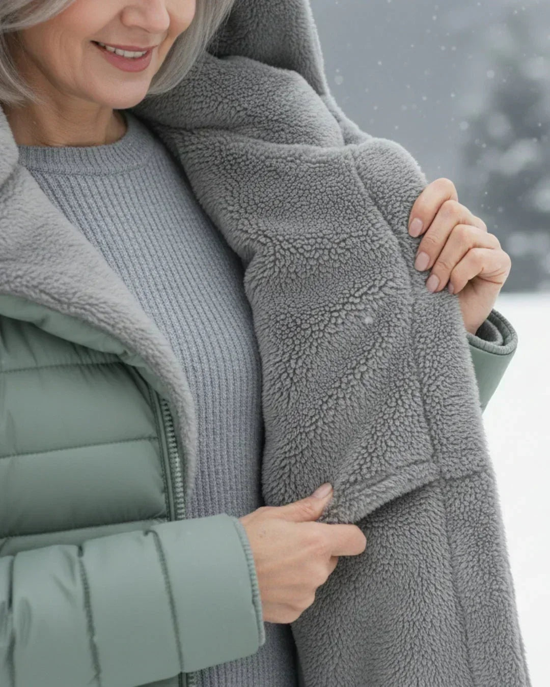 Gwendolyn | Women's Long Quilted Puffer Jacket with Plush-Lined Hood