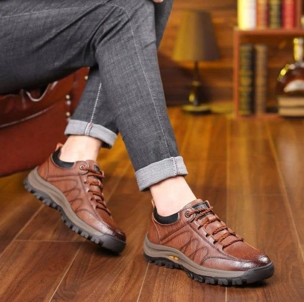 Lourenço | Sapatos Oxford Homem Couro Atacadores Sola Estruturada