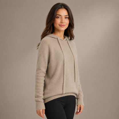 Camisola de Senhora com Gola Alta e Capuz