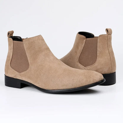 Marshall | Men's Suede Chelsea Ankle Boots Slip On