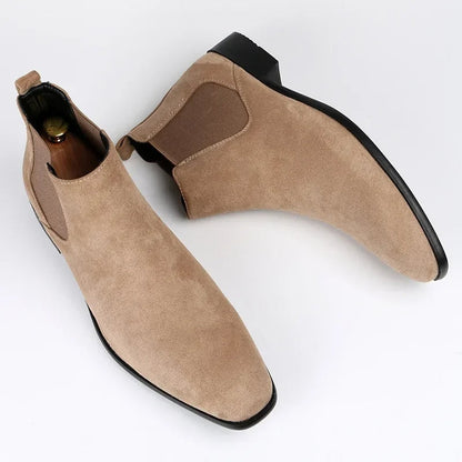 Marshall | Men's Suede Chelsea Ankle Boots Slip On