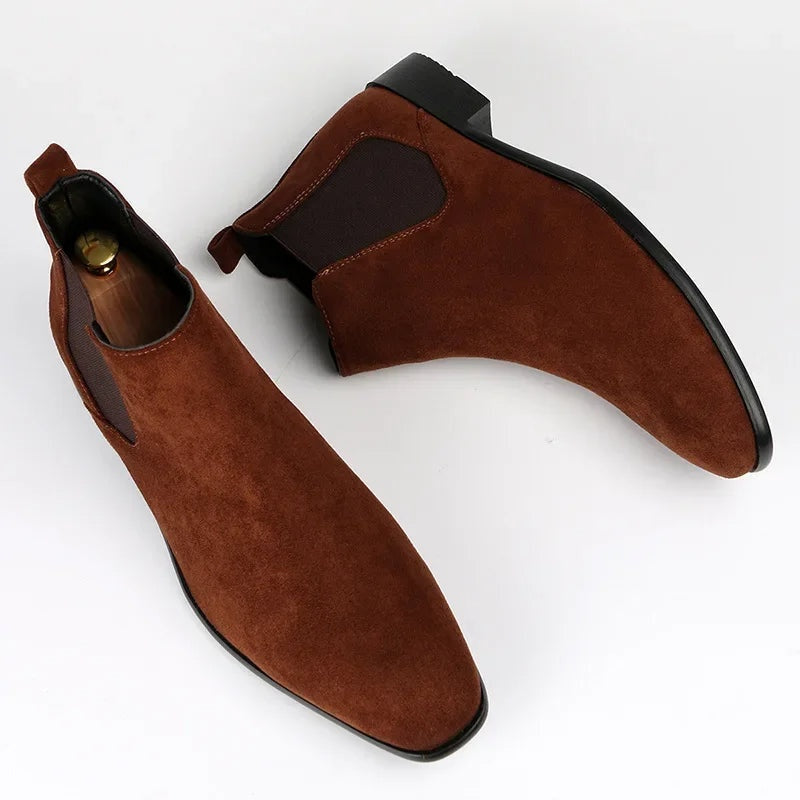 Marshall | Men's Suede Chelsea Ankle Boots Slip On