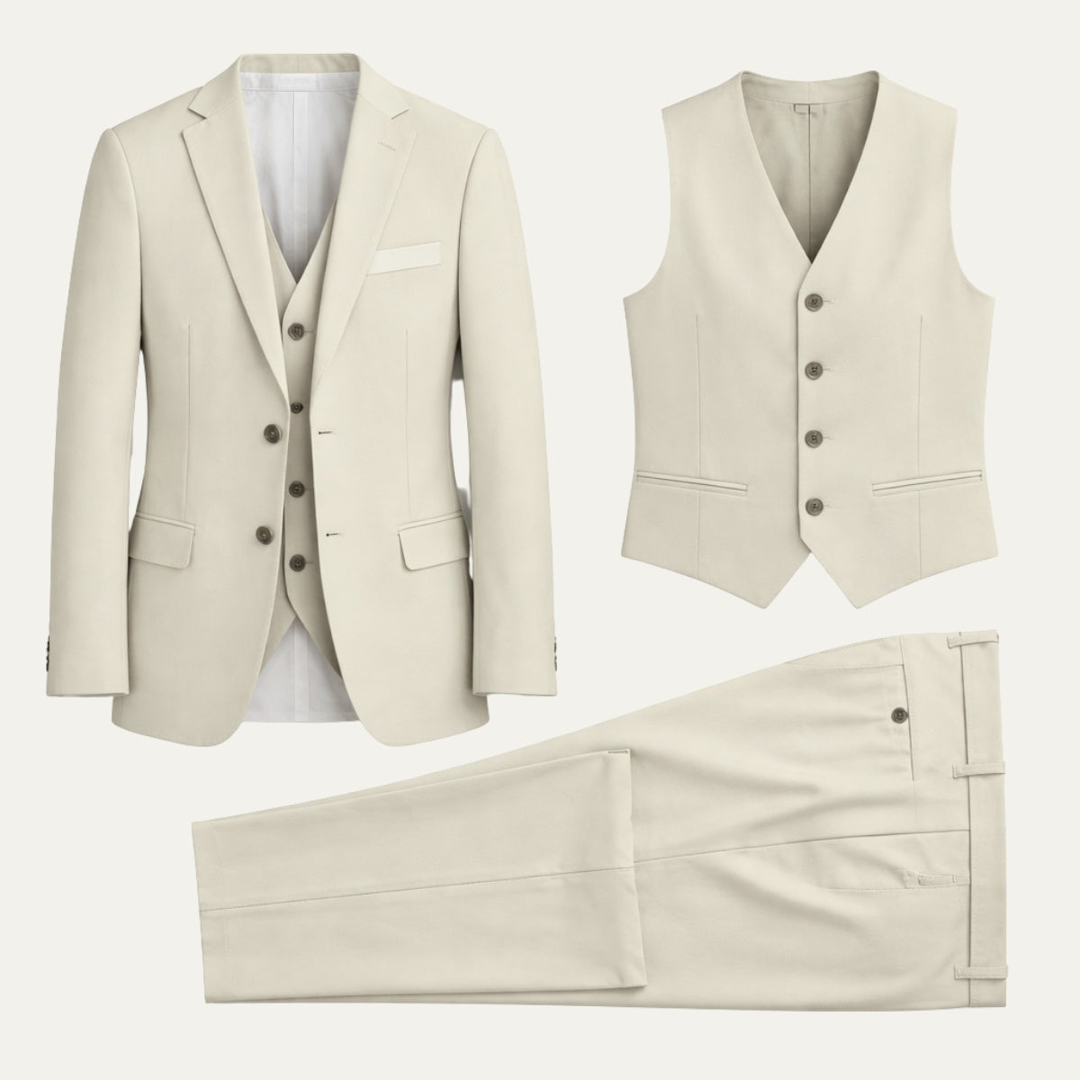 Afonso | Fato Homem 3 Peças Slim Fit Blazer Colete e Calças