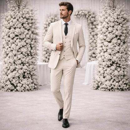 Afonso | Fato Homem 3 Peças Slim Fit Blazer Colete e Calças