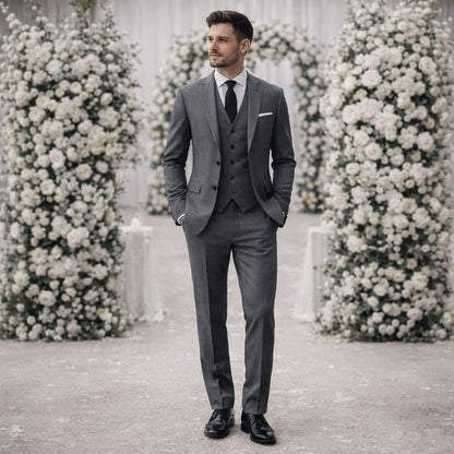 Afonso | Fato Homem 3 Peças Slim Fit Blazer Colete e Calças