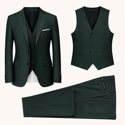 Afonso | Fato Homem 3 Peças Slim Fit Blazer Colete e Calças