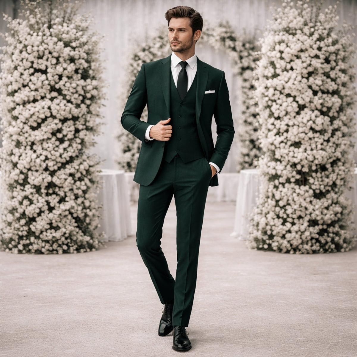 Afonso | Fato Homem 3 Peças Slim Fit Blazer Colete e Calças