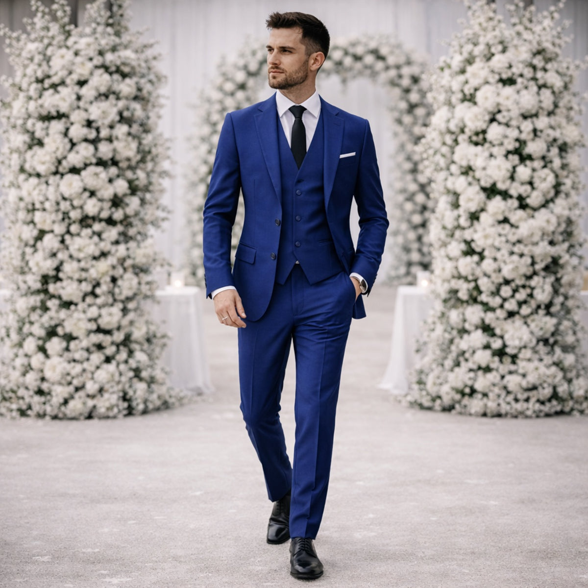 Afonso | Fato Homem 3 Peças Slim Fit Blazer Colete e Calças