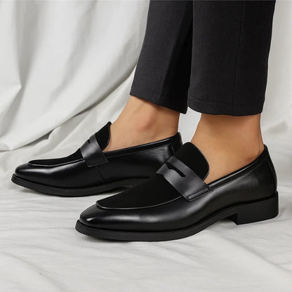 Afonso | Mocassins de Couro e Camurça Homem Penny Loafer