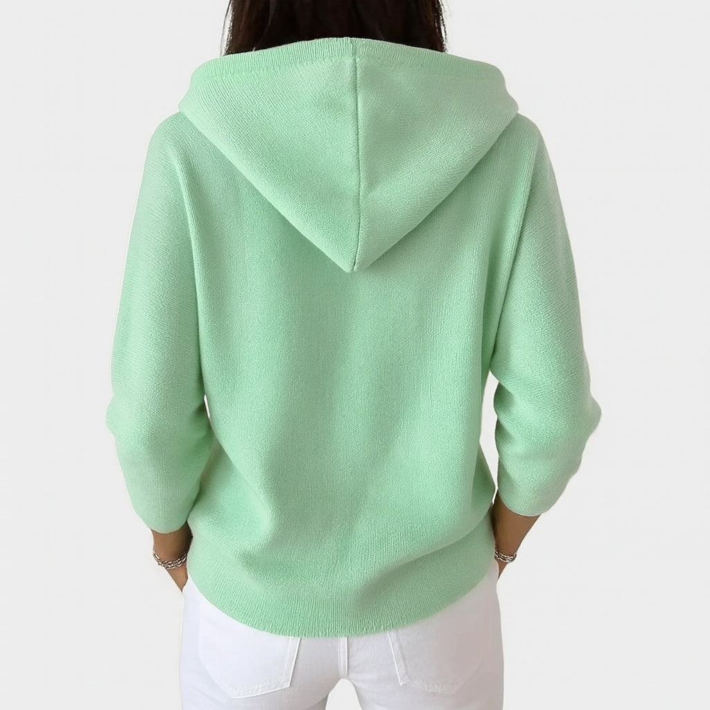 Ana | Cardigan de Malha Mulher com Capuz e Botões