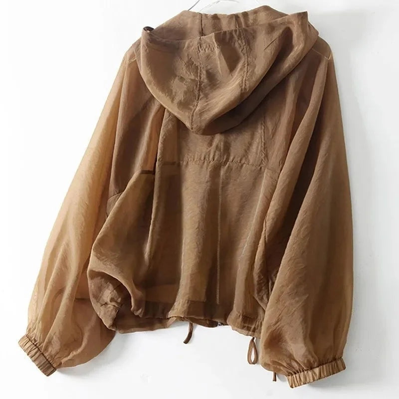 Ana | Hoodie Mulher Corte Solto com Capuz e Fecho de Zíper