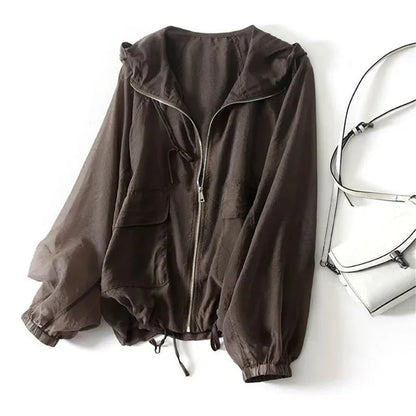 Ana | Hoodie Mulher Corte Solto com Capuz e Fecho de Zíper
