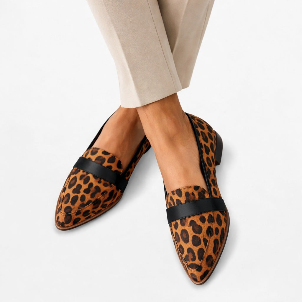 Ana | Mocassins de Camurça Mulher Bico Fino Loafers