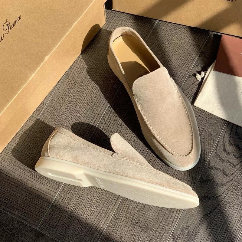 André | Mocassins de Camurça Homem Slip-On Sola Leve