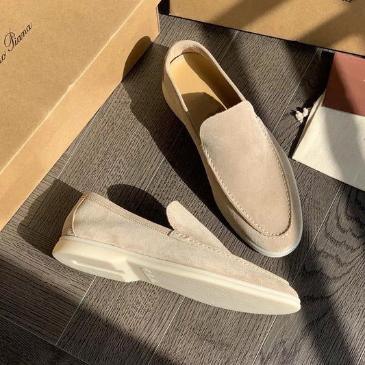 André | Mocassins de Camurça Homem Slip-On Sola Leve