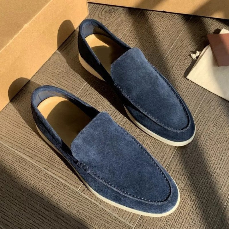 André | Mocassins de Camurça Homem Slip-On Sola Leve
