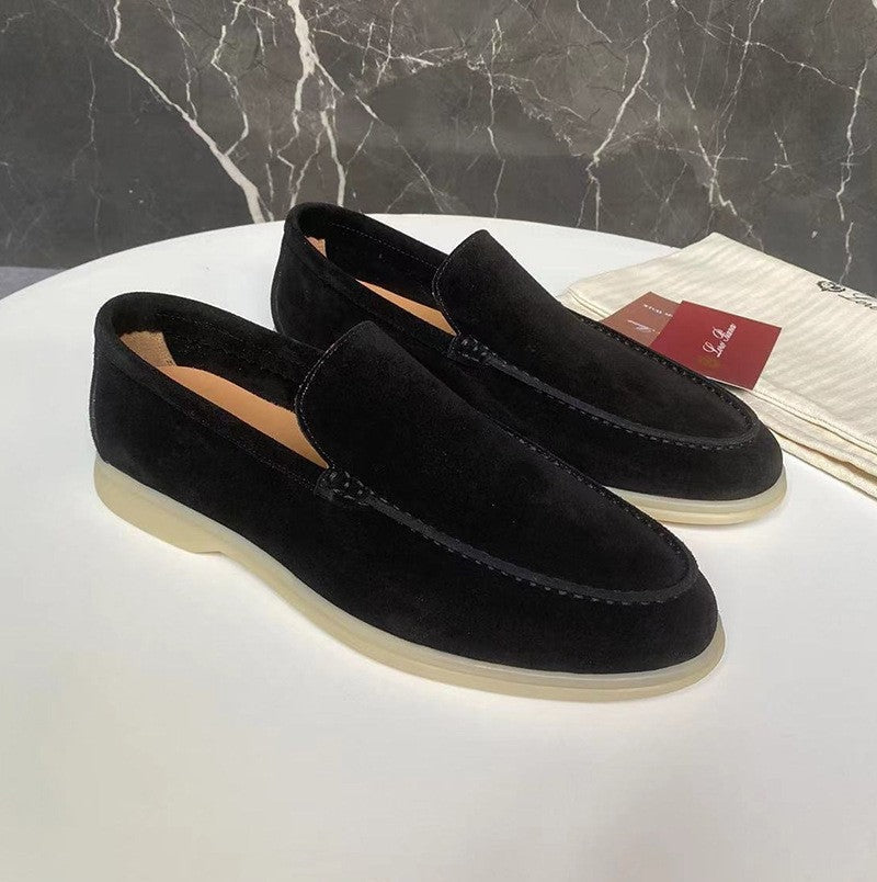 André | Mocassins de Camurça Homem Slip-On Sola Leve