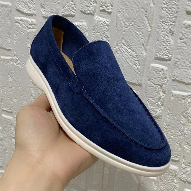André | Mocassins de Camurça Homem Slip-On Sola Leve
