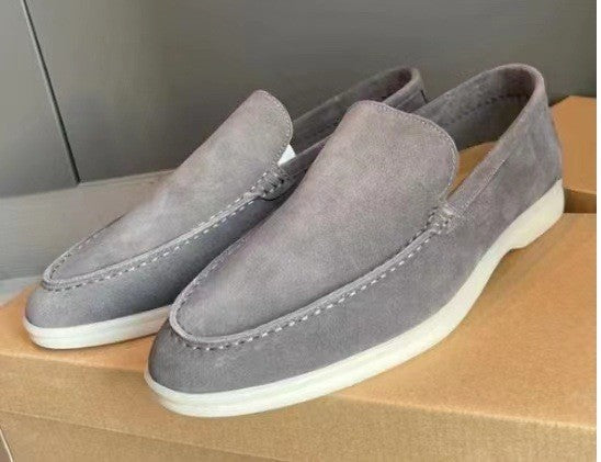 André | Mocassins de Camurça Homem Slip-On Sola Leve