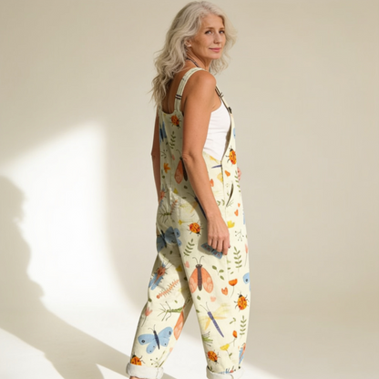Aurora | Jardineiras Estampadas Riscas Mulher Alças Ajustáveis