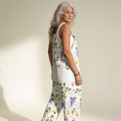 Aurora | Jardineiras Estampadas Riscas Mulher Alças Ajustáveis