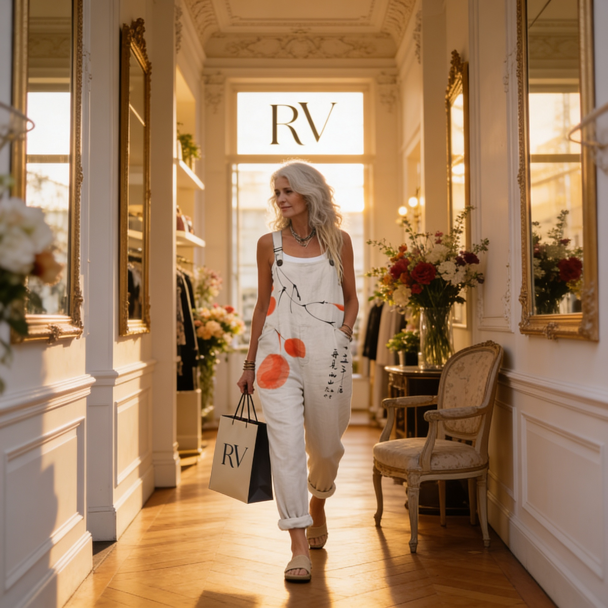 Aurora | Jardineiras Estampadas Riscas Mulher Alças Ajustáveis