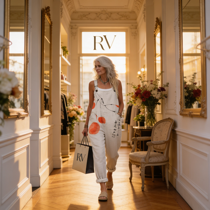 Aurora | Jardineiras Estampadas Riscas Mulher Alças Ajustáveis