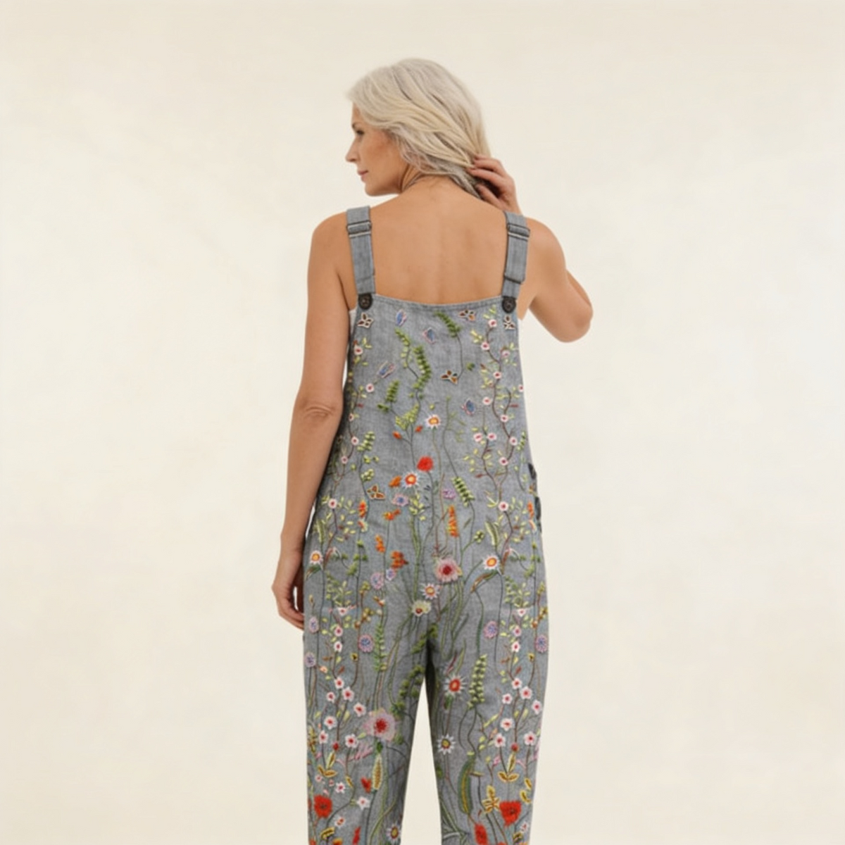 Aurora | Jardineiras Estampadas Riscas Mulher Alças Ajustáveis