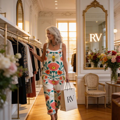 Aurora | Jardineiras Estampadas Riscas Mulher Alças Ajustáveis