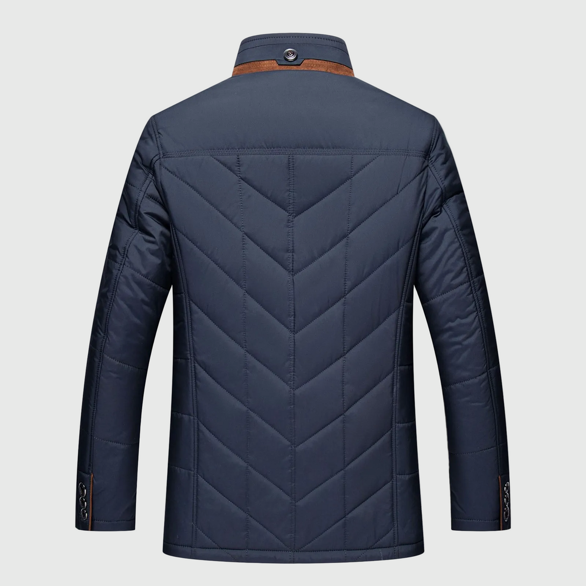 Barnaby | Men's Quilted Puffer Winter Jacket with Fur-Look Collar