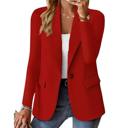Beatriz | Blazer Mulher Manga Comprida Botão Único Bolsos