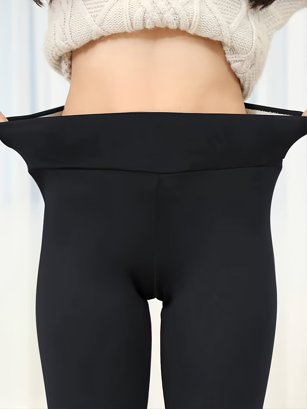 Beatriz | Leggings Térmicas Mulher Cintura Alta Forro Polar