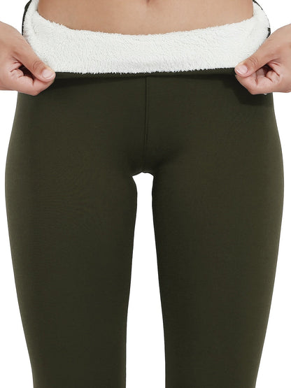 Beatriz | Leggings Térmicas Mulher Cintura Alta Forro Polar