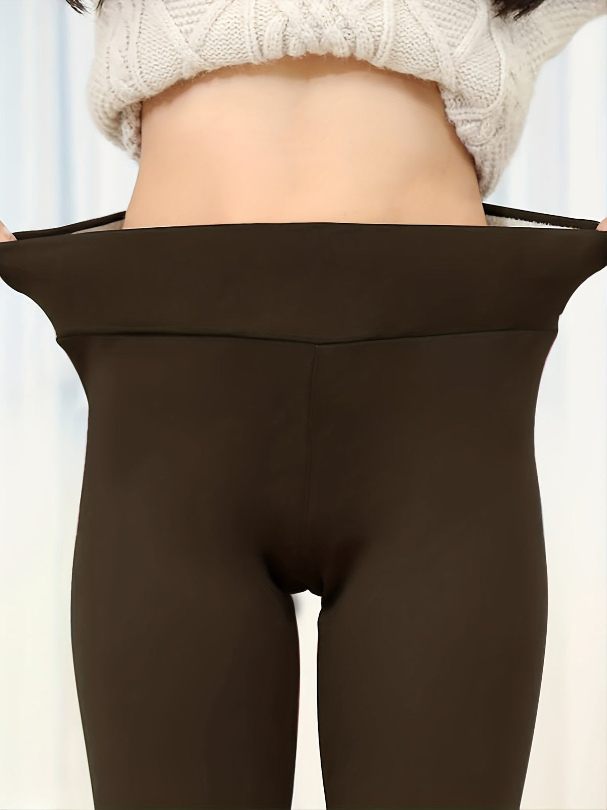 Beatriz | Leggings Térmicas Mulher Cintura Alta Forro Polar