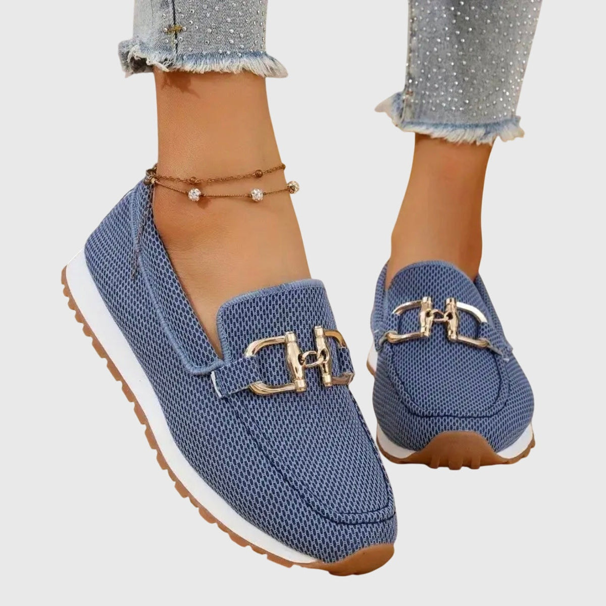 Beatriz | Mocassins Mulher Sola Plataforma Detalhe Metálico