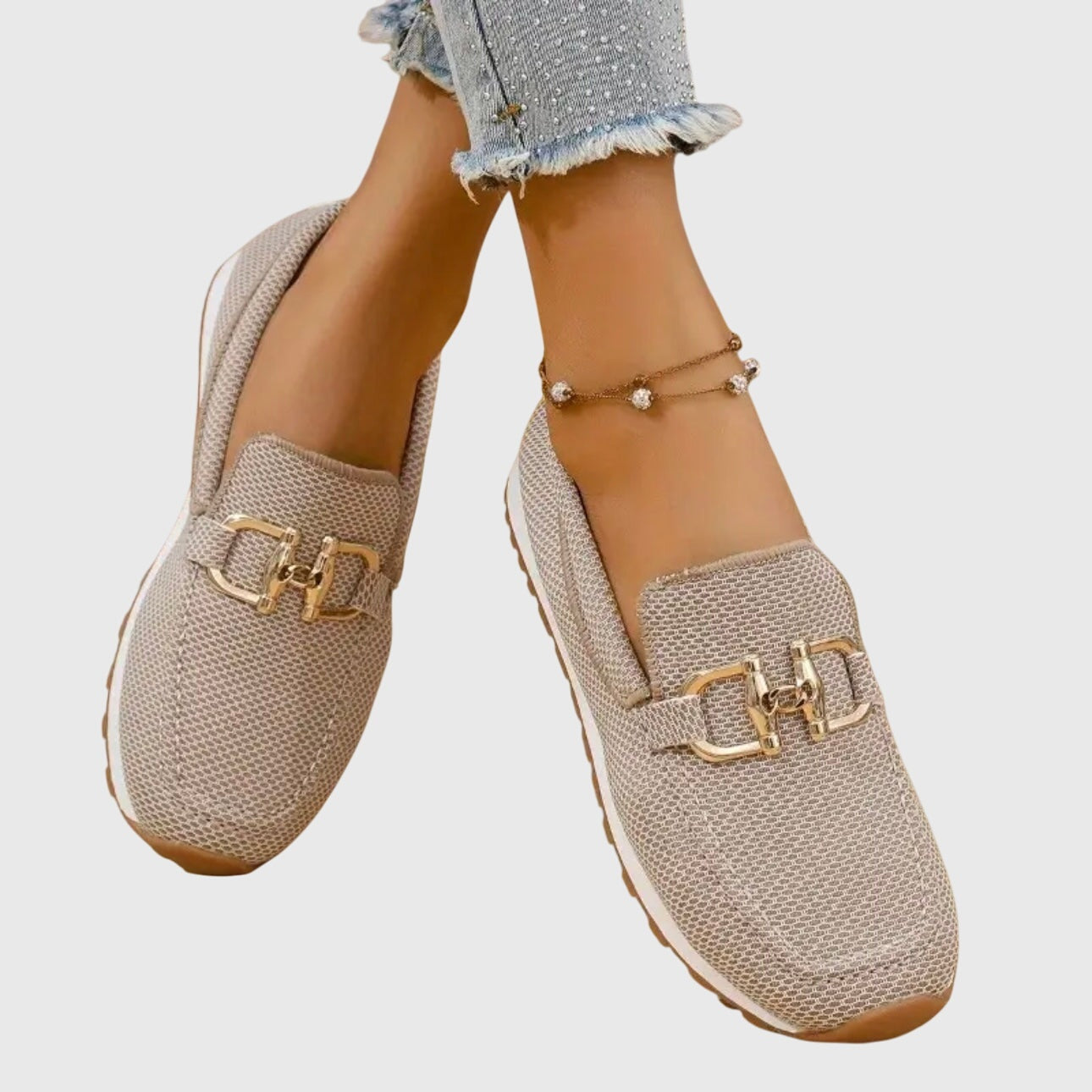 Beatriz | Mocassins Mulher Sola Plataforma Detalhe Metálico