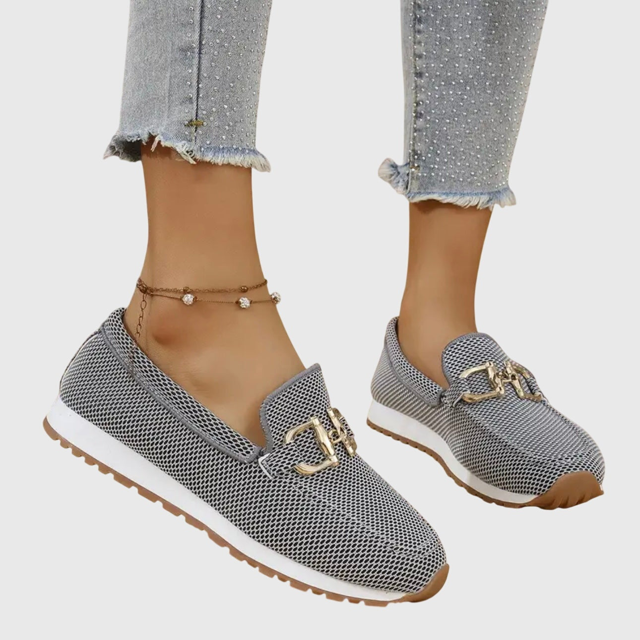 Beatriz | Mocassins Mulher Sola Plataforma Detalhe Metálico