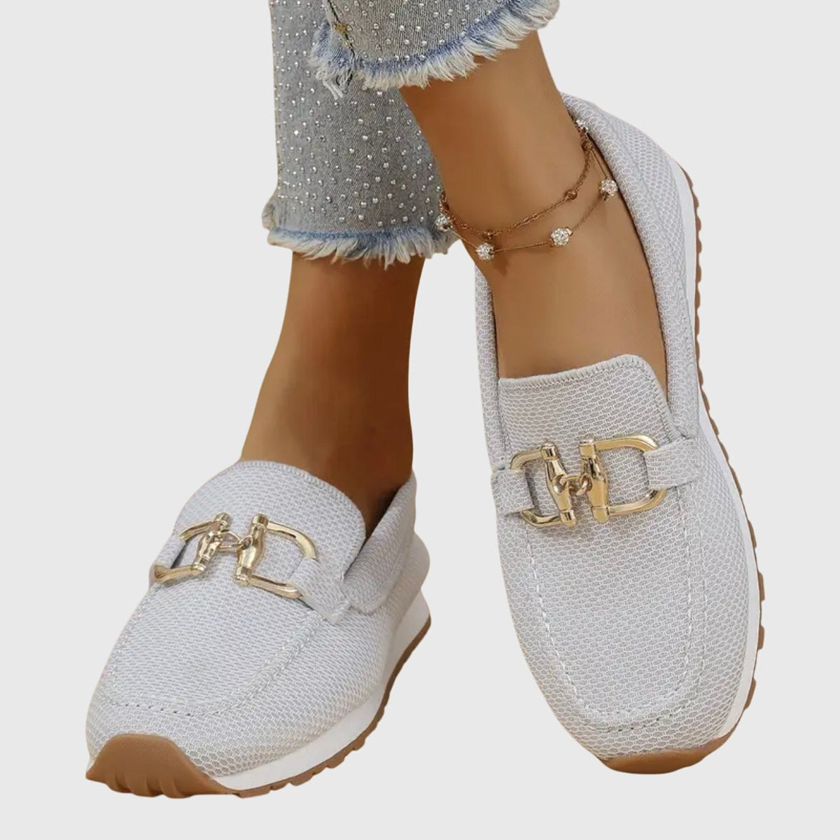 Beatriz | Mocassins Mulher Sola Plataforma Detalhe Metálico