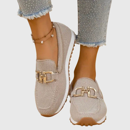Beatriz | Mocassins Mulher Sola Plataforma Detalhe Metálico