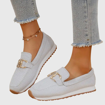 Beatriz | Mocassins Mulher Sola Plataforma Detalhe Metálico