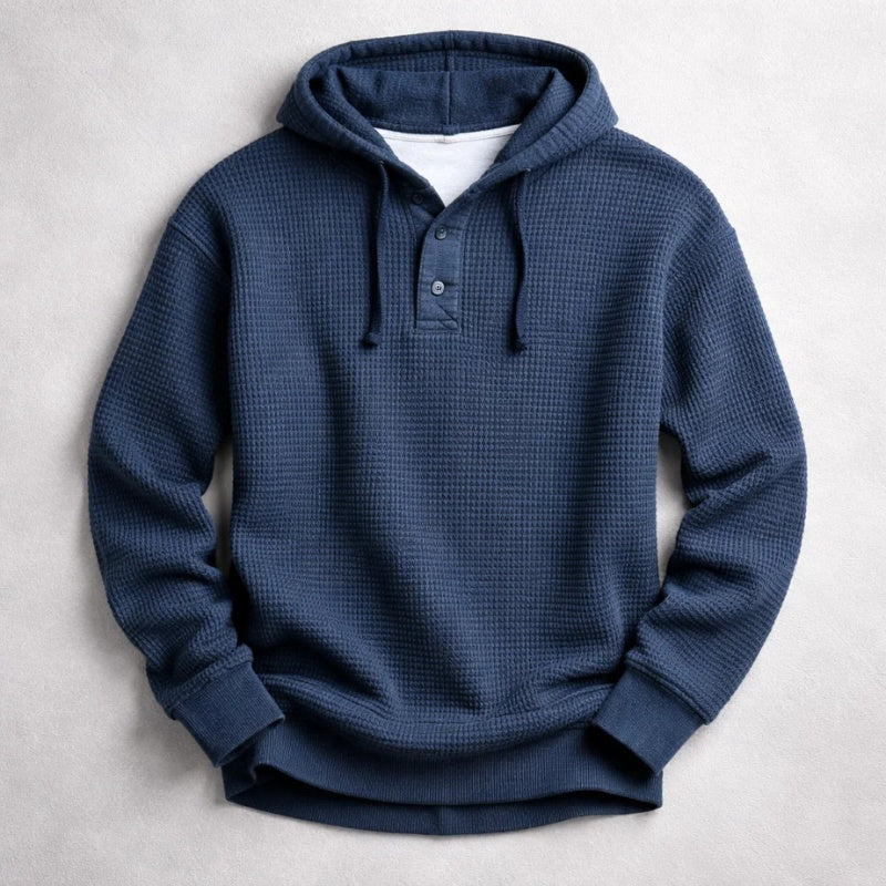 Bernardo | Hoodie de Algodão Waffle Homem com Capuz
