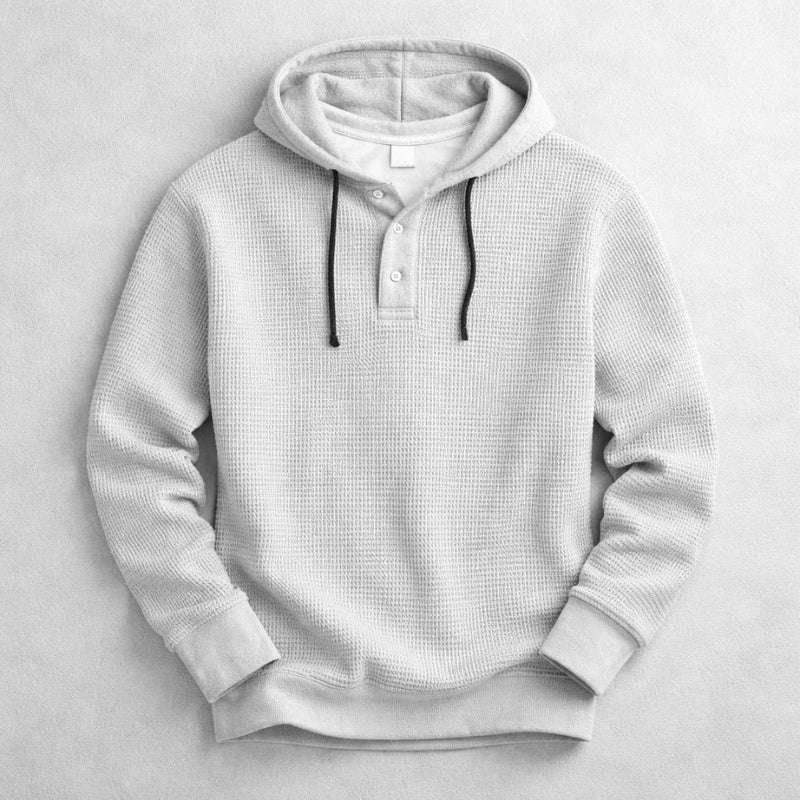 Bernardo | Hoodie de Algodão Waffle Homem com Capuz