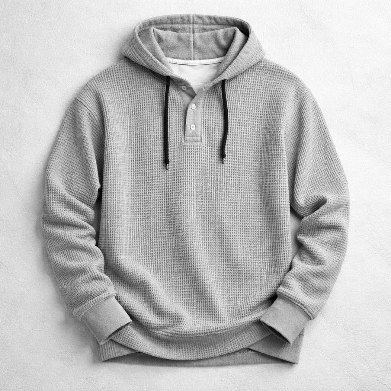 Bernardo | Hoodie de Algodão Waffle Homem com Capuz