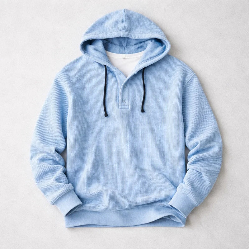 Bernardo | Hoodie de Algodão Waffle Homem com Capuz