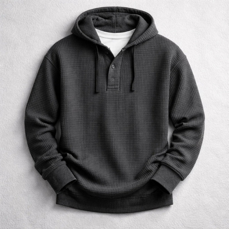 Bernardo | Hoodie de Algodão Waffle Homem com Capuz