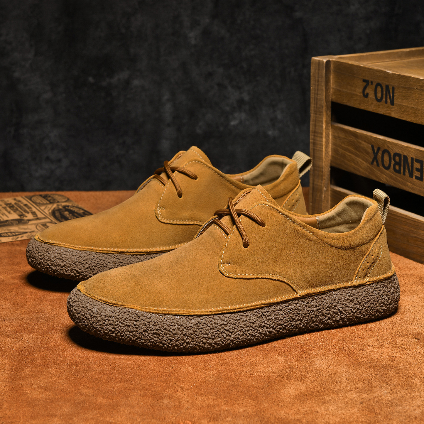 Bernardo | Sapatos Oxford de Camurça Homem com Atacadores