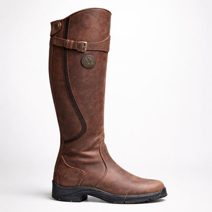 Bruna | Botas Cano Alto Mulher Equestres Couro Fivela